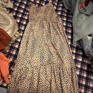 Cheetah print maxi dress